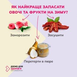  Щоб харчуватися різноманітно взимку, варто вже зараз заготовити овочі та фрукти