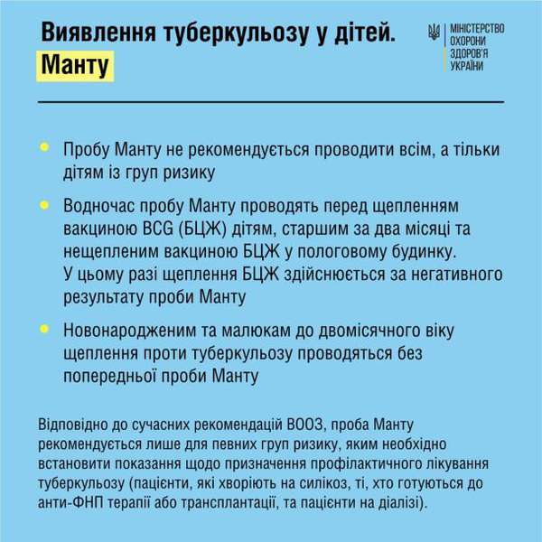 ТУБЕРКУЛЬОЗ У ДІТЕЙ