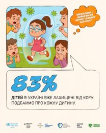 Щеплення – найкращий захист дитини проти кору