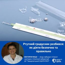 Ртутний термометр розбився: чіткий алгоритм дій