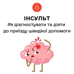 Інсульт. Як діагностувати та діяти до приїзду швидкої допомоги