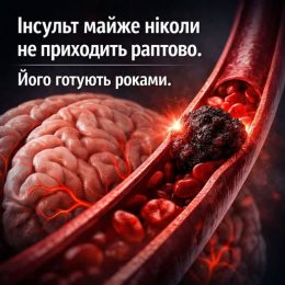 Інсульт майже ніколи не приходить раптово. Його готують роками
