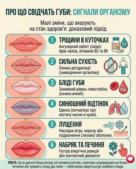 Про що свідчать губи