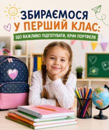ЗБИРАЄМОСЯ У ПЕРШИЙ КЛАС: ЩО ВАЖЛИВО ПІДГОТУВАТИ, КРІМ ПОРТФЕЛЯ